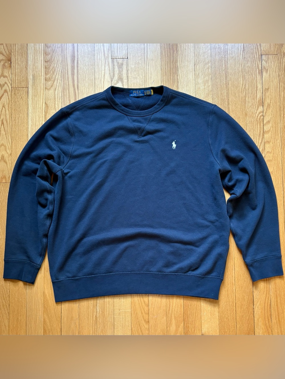 Polo Ralph Lauren Men’s Cotton Polyester Pullover Sweatshirt XL Blue Solid